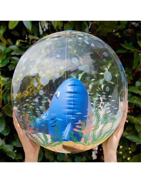 BEACH BALL - BALLON DE PLAGE GONFLABLE - SHARK - Legami