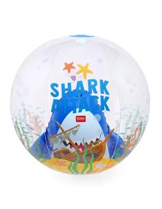 BEACH BALL - BALLON DE PLAGE GONFLABLE - SHARK - Legami