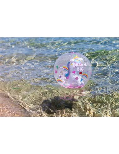 BEACH BALL - BALLON DE PLAGE GONFLABLE - UNICORN - Legami