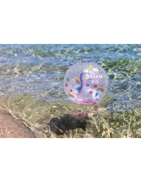 BEACH BALL - BALLON DE PLAGE GONFLABLE - UNICORN - Legami