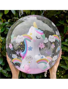 BEACH BALL - BALLON DE PLAGE GONFLABLE - UNICORN - Legami 2