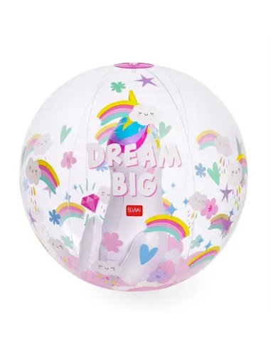 BEACH BALL - BALLON DE PLAGE GONFLABLE - UNICORN - Legami