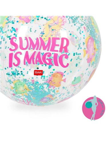 GLITTER BEACH BALL - SUMMER IS MAGIC - Legami