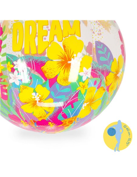 GLITTER BEACH BALL -  TROPICANA DREAM - legami