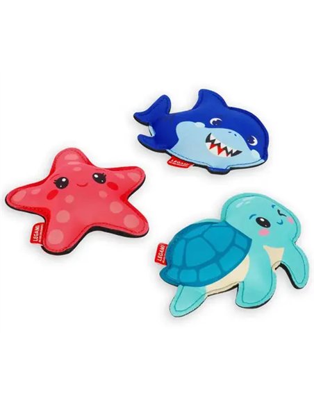 DIVING TOYS - set de 3 jouets en néoprene piscine plage - Legami