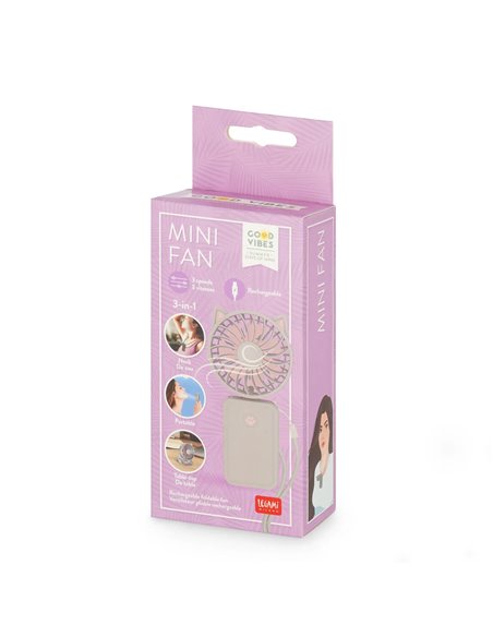MINI FAN - Ventilateur portable rechargeable - Kitty - LEGAMI