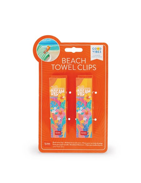 Set de 2 Pinces Pour Serviette de Plage - Tropicana Dream - Beach Towel Clips - LEGAMI