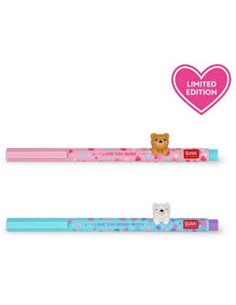 Set de 2 Stylos à Encre Gel - Beary in Love - Edition limitée St Valentin - LEGAMI 2