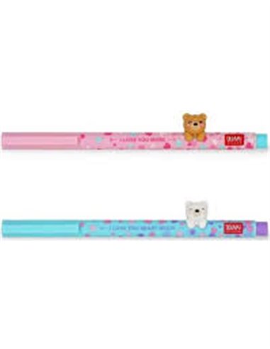 Set de 2 Stylos à Encre Gel - Beary in Love - Edition limitée St Valentin - LEGAMI