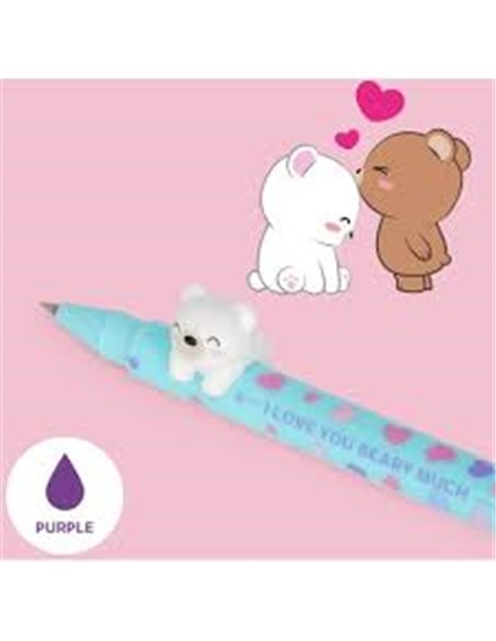 Set de 2 Stylos à Encre Gel - Beary in Love - Edition limitée St Valentin - LEGAMI