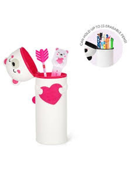 Trousse en Silicone 2-en-1 Kawaii Ourson - Edition limitée St Valentin -  LEGAMI