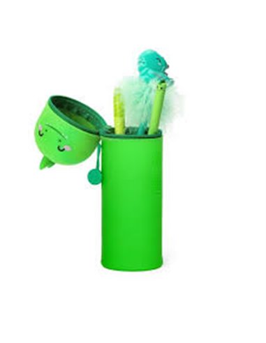 Trousse en Silicone 2-en-1 Kawaii dinosaure - LEGAMI
