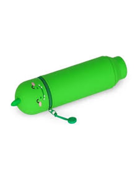 Trousse en Silicone 2-en-1 Kawaii dinosaure - LEGAMI