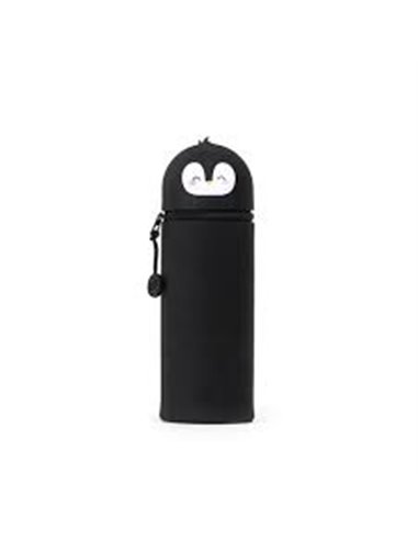 Trousse en Silicone 2-en-1 Kawaii pingouin - LEGAMI