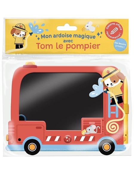 MON ARDOISE MAGIQUE AVEC TOM LE POMPIER - Auzou