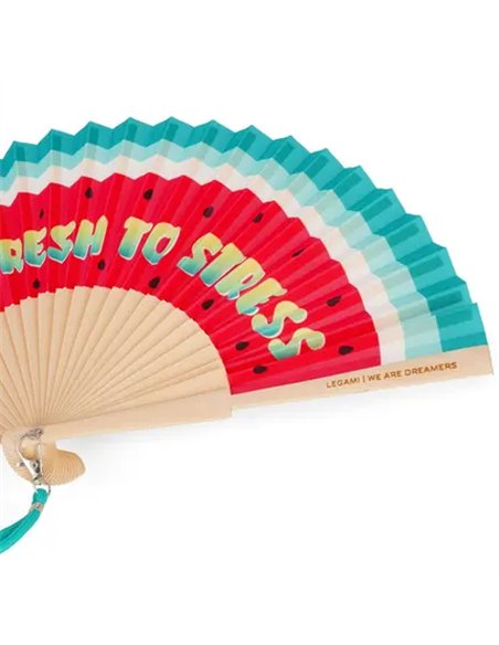 ¡QUÉ CALOR! - FOLDING FAN - WATERMELON