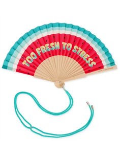 ¡QUÉ CALOR! - FOLDING FAN - WATERMELON