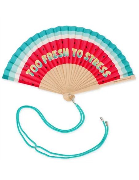 ¡QUÉ CALOR! - FOLDING FAN - WATERMELON