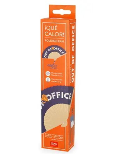 ¡QUÉ CALOR! - FOLDING FAN - OUT OF OFFICE - Legami
