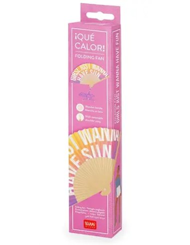 ¡QUÉ CALOR! - FOLDING FAN - SUNSET - Legami