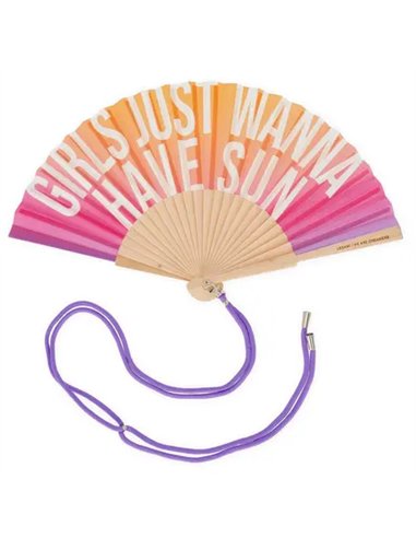 ¡QUÉ CALOR! - FOLDING FAN - SUNSET - Legami
