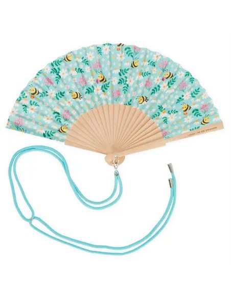 ¡QUÉ CALOR! - FOLDING FAN - BEE - GREEN - Legami