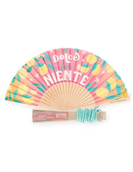 ¡QUÉ CALOR! - FOLDING FAN - DOLCE FAR NIENTE - Legami