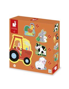 5 PUZZLES EVOLUTIFS FERME - Janod