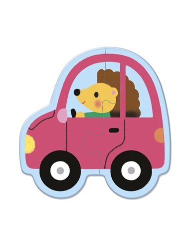 5 PUZZLES EVOLUTIFS VEHICULES - Janod