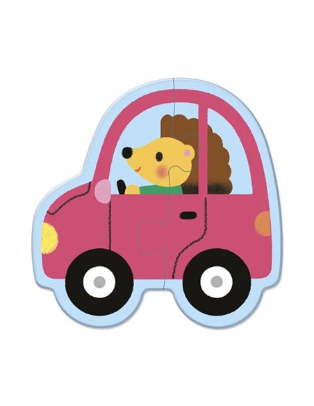 5 PUZZLES EVOLUTIFS VEHICULES - Janod