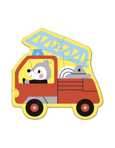 5 PUZZLES EVOLUTIFS VEHICULES - Janod