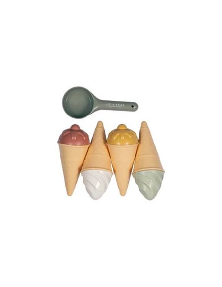Set de plage 9 pièces - glace - Little dutch