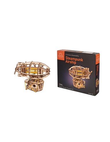 UGEARS Modèles Mécaniques: MINI STEAMPUNK ZEPPELIN 16,9x13,6x9cm, 170 pièces