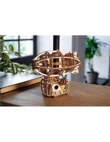 UGEARS Modèles Mécaniques: MINI STEAMPUNK ZEPPELIN 16,9x13,6x9cm, 170 pièces