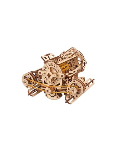 UGEARS Modèles Mécaniques: MINI STEAMPUNK SOUS-MARIN 14x9x12,8cm, 200 pièces