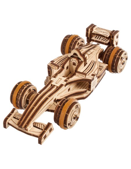 UGEARS Modèles Mécaniques: COMPACT RACER 13,3x3,3x6,2cm, 90 pièce