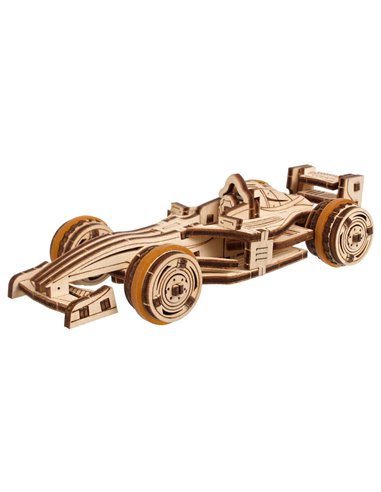 UGEARS Modèles Mécaniques: COMPACT RACER 13,3x3,3x6,2cm, 90 pièce