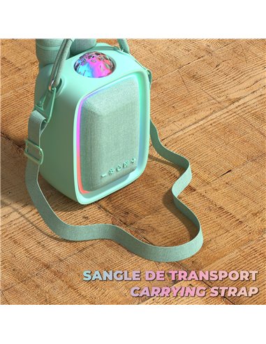 Enceinte Karaoké Singy Party Bleu turquoise Mobility on Board