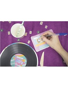 SERVIETTES CASSETTE 90'S PARTY 19X29CM  X 16	 2