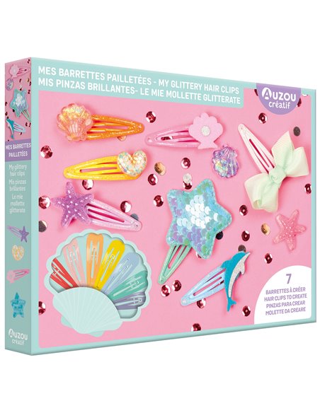 MON COFFRET D'ARTISTE - MES BARRETTES PAILLETÉES - Auzou