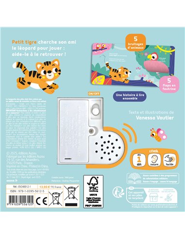 1, 2, 3, QUI EST LÀ ? - LA JUNGLE livre sonore - Auzou