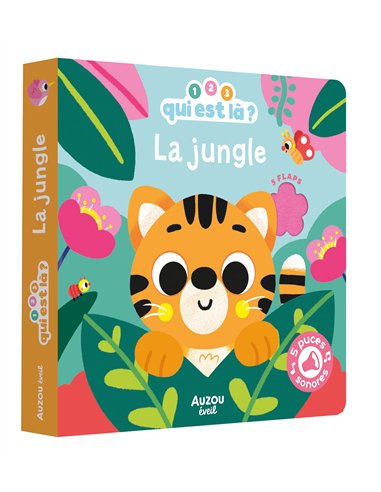 1, 2, 3, QUI EST LÀ ? - LA JUNGLE livre sonore - Auzou