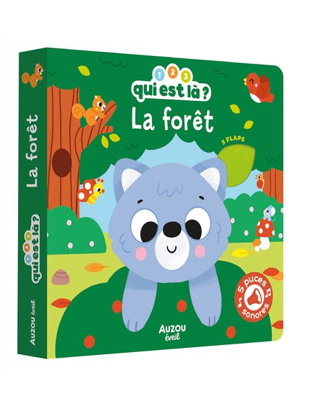 1, 2, 3, QUI EST LÀ ? - LA FORÊT livre sonore - auzou