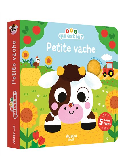 1, 2, 3, QUI EST LÀ ? - PETITE VACHE - livre sonore Auzou