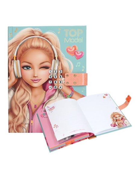 TOPModel Journal intime avec code secret et son MUSIQUE