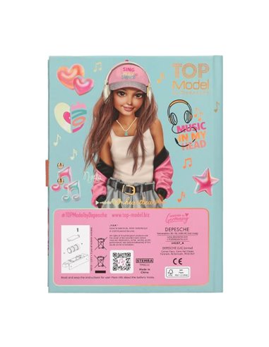 TOPModel Journal intime avec code secret et son MUSIQUE