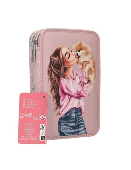TOPModel trousse 2 compartiments DOTS