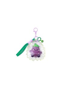 Porte-clés JellyPop FRESH MARKET ELLIE l'aubergine