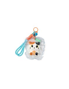 Porte-clés JellyPop chat blanc et orange - itotal