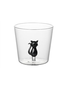 Verre chat noir - itotal